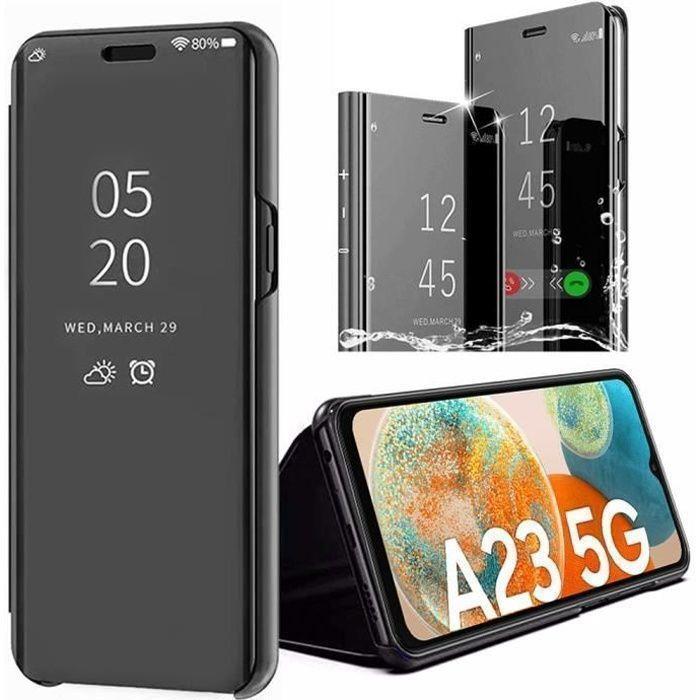 Ochranný kryt - BOOLING - pro Samsung Galaxy A23 4G/5G - Zrcadlový efekt - Zesílená ochrana - Černý design