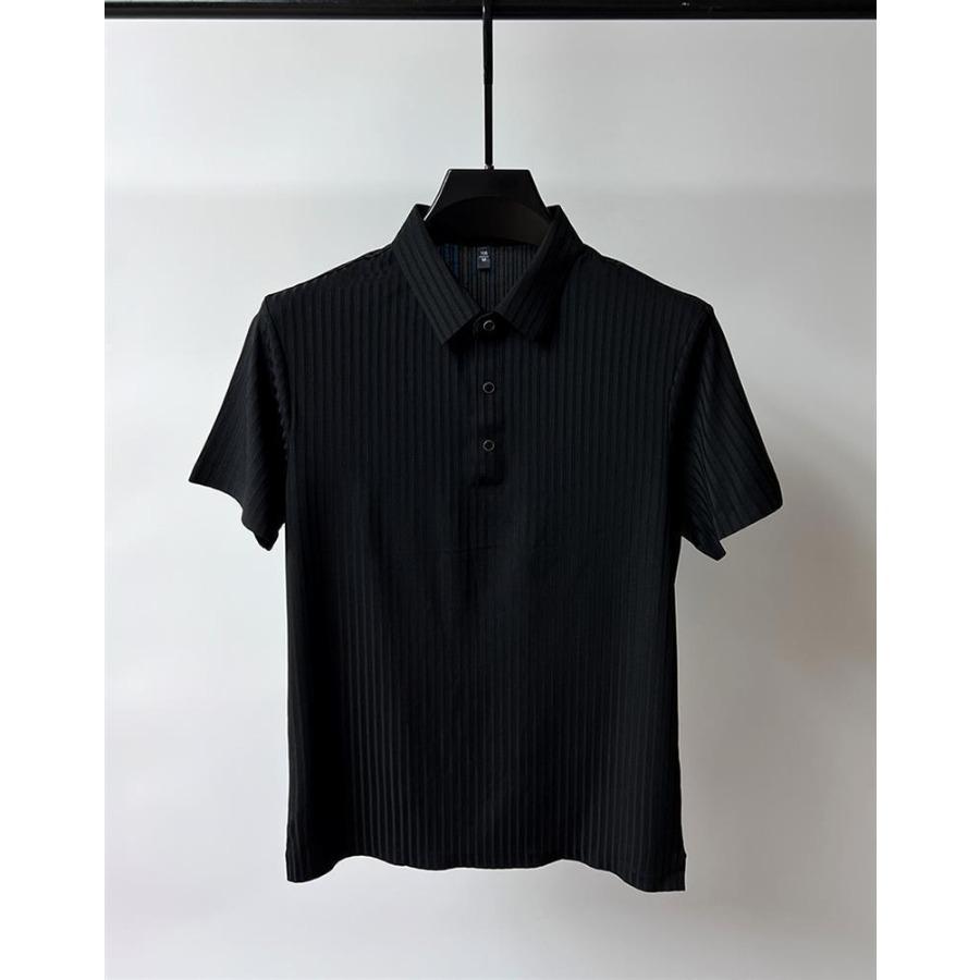 Summer Polo Shirt Collar Striped Men's Sports Polo Shirt Top