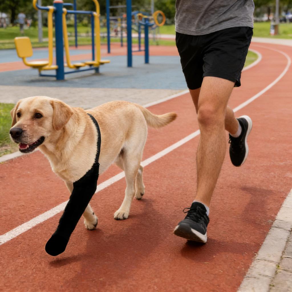 Vorderbein Links Starke Unterstützung Knie Hundekniebandage Für Hinterbein