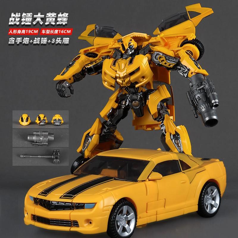 Baiwei Tw1025 Martello da Guerra Bumblebee 2 in 1 Auto-a-Robot Giocattoli Trasformabili Modello di Plastica Action Figure Collezionabili Regali per Ragazzi