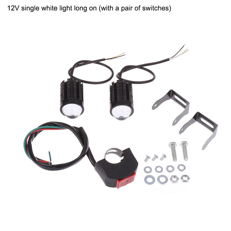 Led Motorcycle Spotlight With Switch Super Bright Motorcycle Led Explorers Headlight Projector Fisheye Lens Led Moto Fog