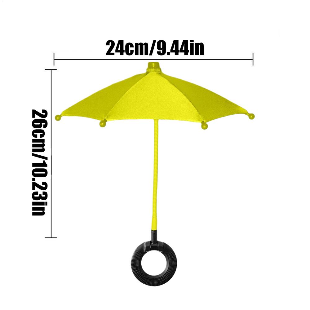 Phone Umbrella Flexible Angle Portable Protector Outdoor Phone Umbrella Sun Shade for Pool Travel Daily Cycling Riding Men Women
