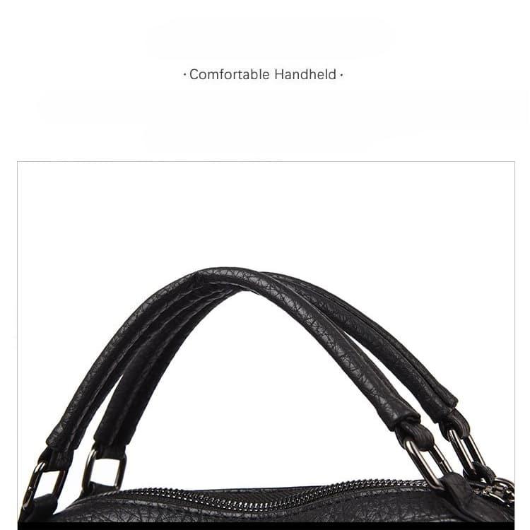 Soft leather multi-compartment crossbody bag women's shoulder bag
