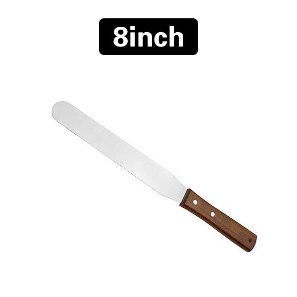 4/6/8/10/12inch Stainless Steel Cake Icing Spatula Frosting Spatula with Wooden Handle Butter Cake Spatula Knife Tool
