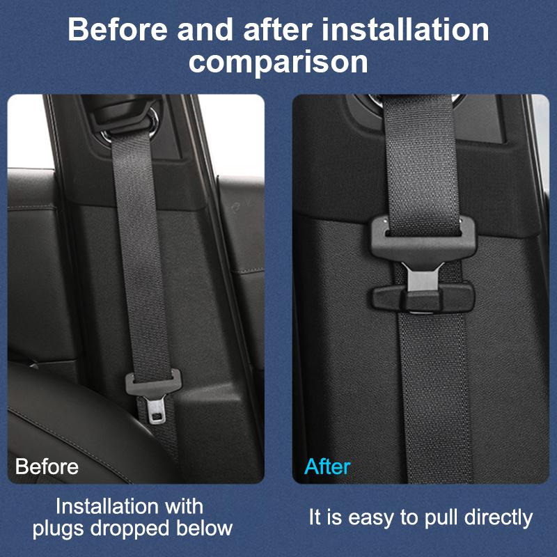 SEAMETAL 2pcs Car Safety Belt Clips Seat Belt Buckle Car Styling Safety Stopper Belt Clips Adjusting Clip