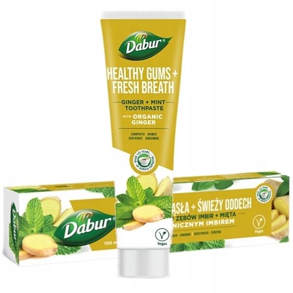 Oral Care Toothpaste with organic ginger and mint Dabur Healthy Gums + Fresh Breath Toothpaste