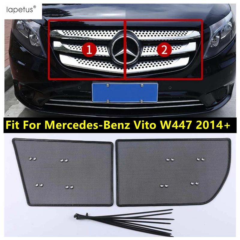 Car Front Grille ect ert Screening Mesh Net Dust Trim Protection Accessories Fit For Mercedes-Benz Vito W447 2014 - 2025