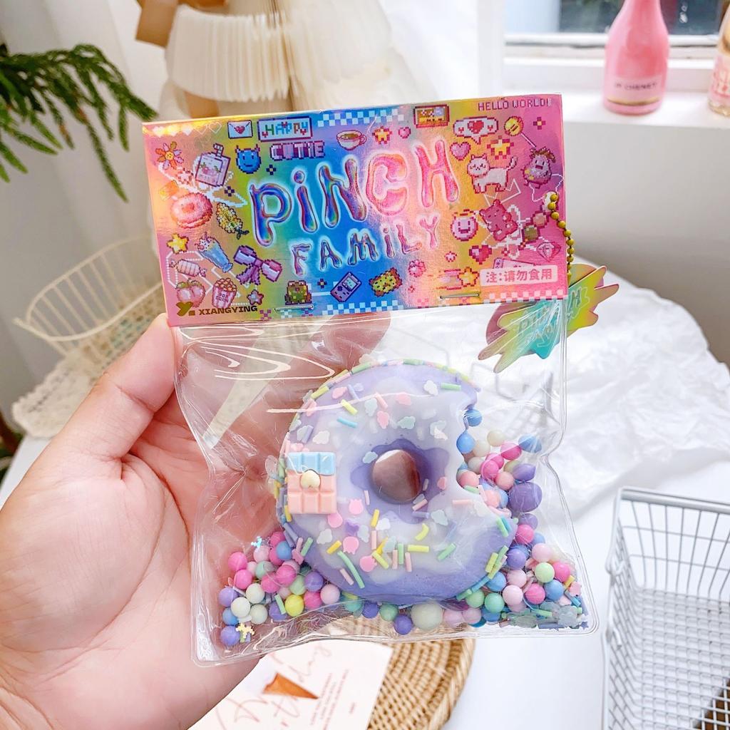 Weiche und klebrige Silikon-Katzenpfote Tier-Donut, Kneif-Spaß Plüsch, Langsam zurückfedernd, Stressabbauendes Spielzeug, Kinderspielzeug-Geschenk