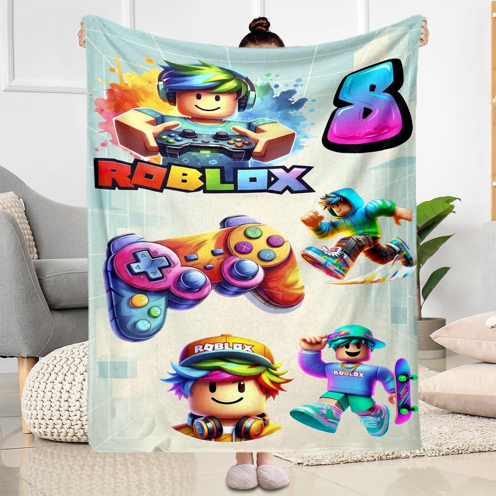 Roblox 103 Blanket Soft Warm Cozy Great for Chair Sofa Seaside Four Seasons Universal Warmthful Decor Ideal Gift For Birthday Valentine'S Day