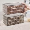 Transparent Jewelry Storage Box Large Capacity 72 Grids Dustproof Stackable Earrings Rings Container Jewelry Organizer
