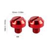 Motorcycle Mirror Screws Motorcycle Mirror Hole Screws M8 M10 Aluminum Bolts Bi-Mirror Hole Cover