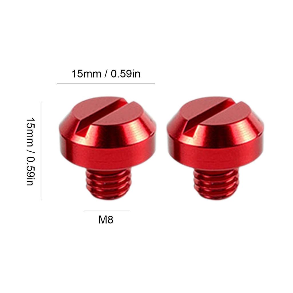Motorcycle Mirror Screws Motorcycle Mirror Hole Screws M8 M10 Aluminum Bolts Bi-Mirror Hole Cover