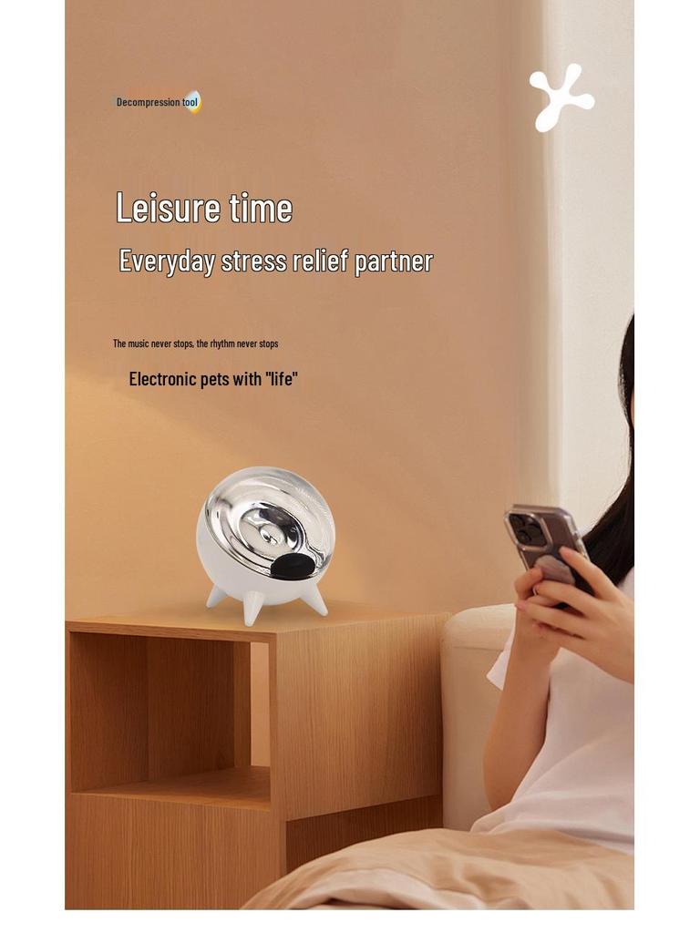 Magnetohydrodynamic Music Rhythm Light Display: Venom Music Visualization Ornament and Creative Desktop Gift