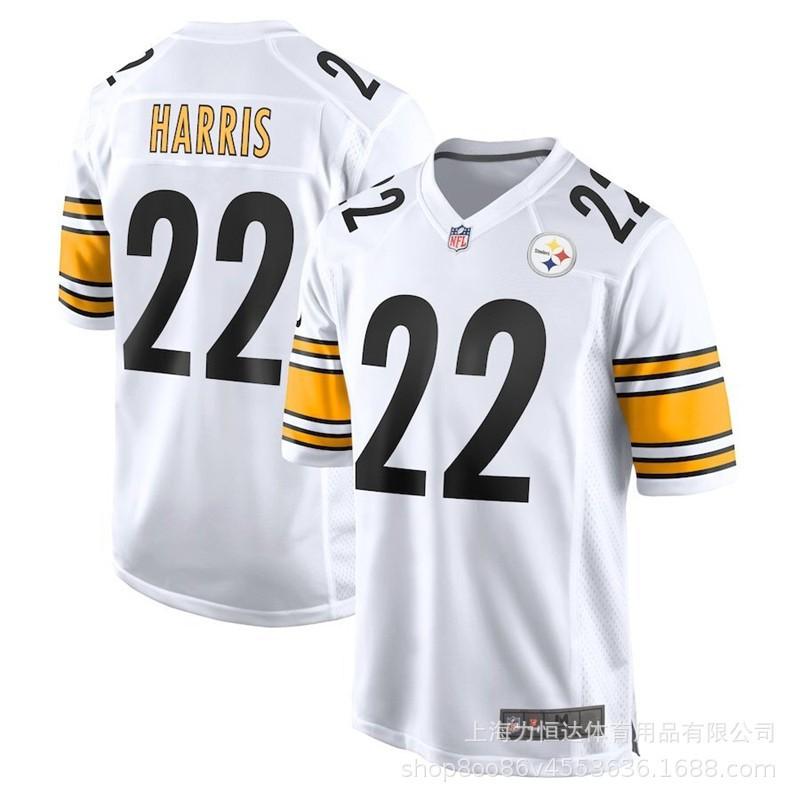 Pittsburgh Steelers 22 Harris 8 90 10 Football Jersey Team Sports Uniform Adults