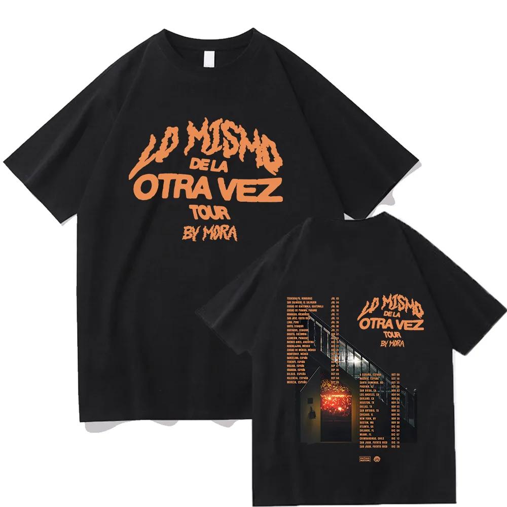 

Футболки Lo Mismo Dela Otra Vez Tour 2025 Mora Мерч Подарки для фанатов Футболки Уличная мода Летние Мужские Женские футболки#Цвет(1) S