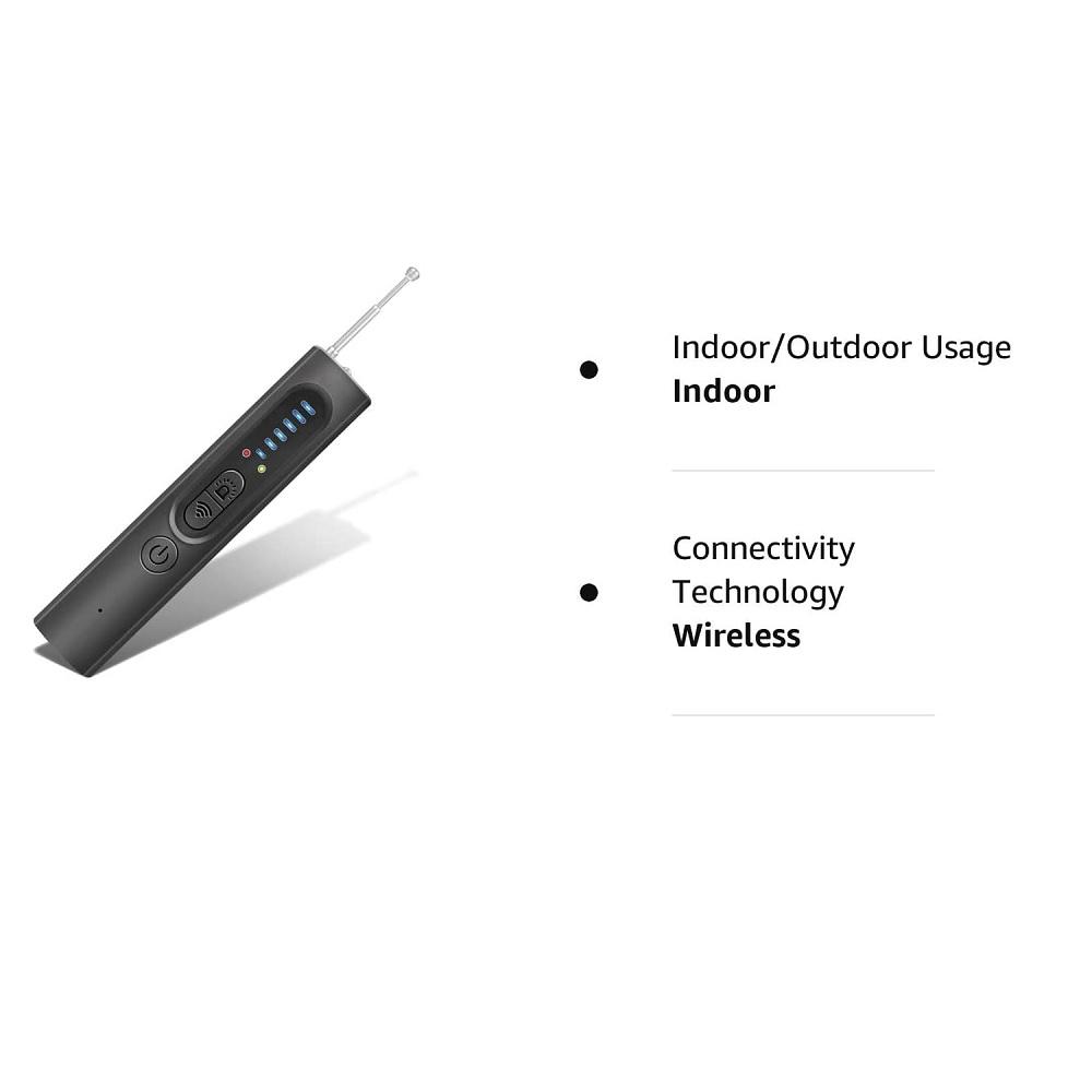 Skjult kameradetektor forhindrer overvåking Trådløs signaldetektor