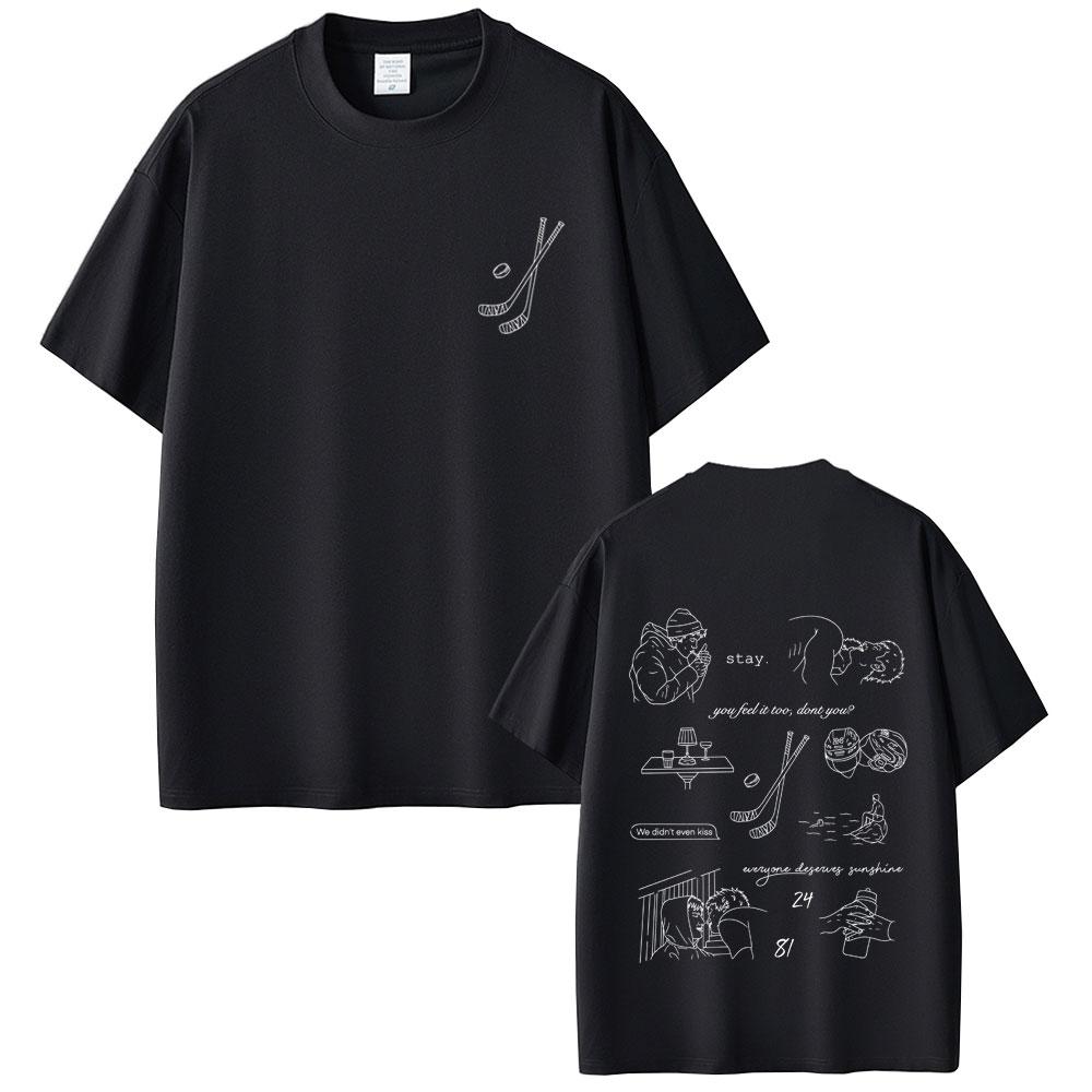 Heated Rivalry Shane Hollander Ilya Rozanov Hollanov 2481 Graphic Tshirt Male Casual Cotton T Shirts Men Women Vintage Top
