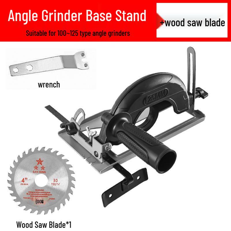 Electric Saw Slotting Base & Dust Cover for Angle Grinder Modification