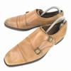 Giancarlo Morelli Leather Double Monk Strap Shoes [41/26.0/Brown] Dress Shoes