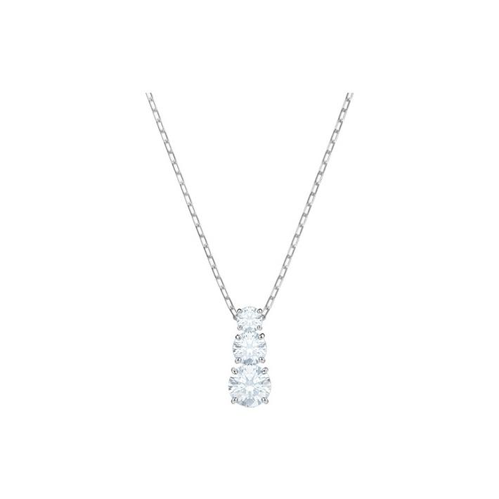 Swarovski Attract Trilogy Round Elegant Necklace Women necklace White 5414970 Box (Random Color)