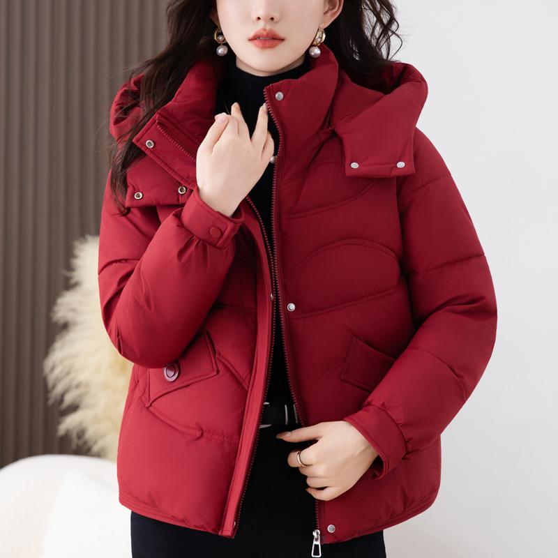 Fashion Women Winter Short Coats Hooded Loose Thick Warm Parkas Female Jackets