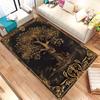 Modern Tree of Life Area Rug Persian Style Floral Floor Mat Non-Slip Bedside Carpet Large Living Room Rug Home Decorative Art