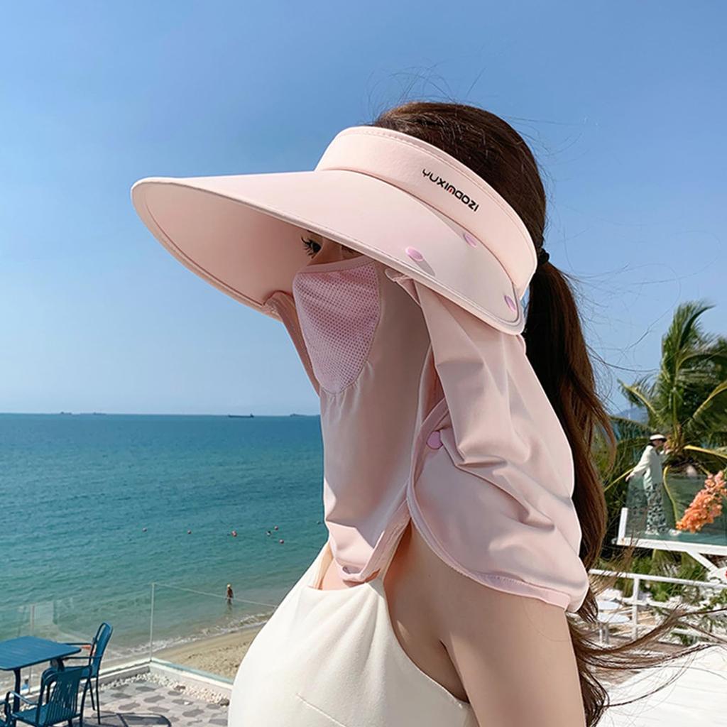 Sun gardening farm UV wide UV neck face easy to neck cover adjustable ear size summer [CSILOVEE] visor, hat, women's, hat, cool, protection, brim,
