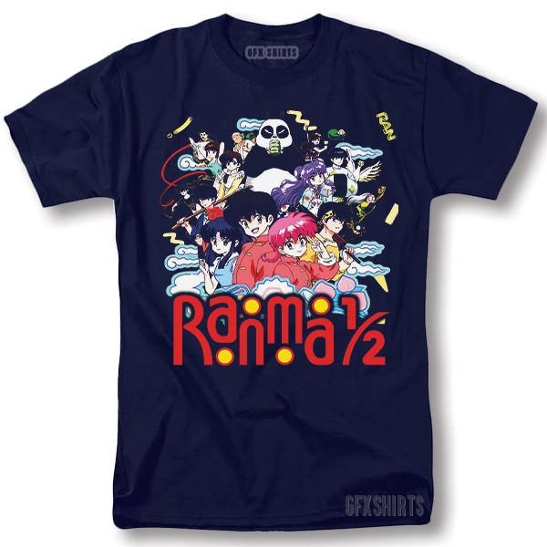 Ranma 12 Shirt Anime Manga Shampoo Rumiko Takahashi Girl Kawaii Graphic T-Shirt