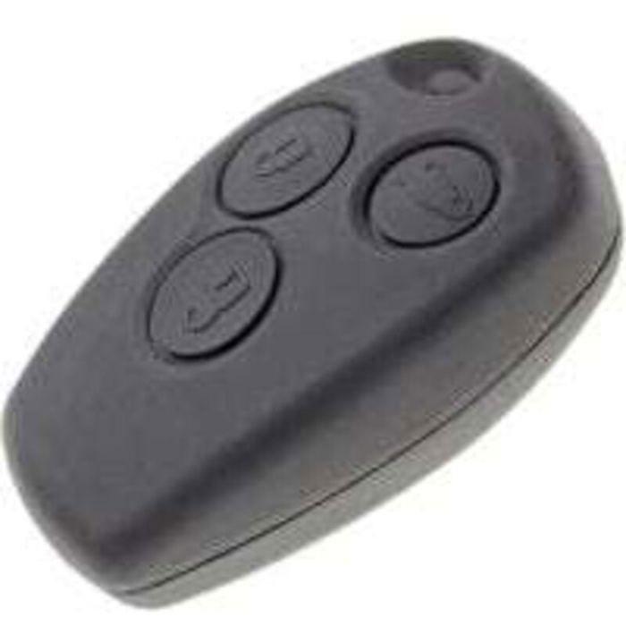 Coque de clé sans lame - OKZ - Compatible Renault Trafic, Master, Modus - Boîtier clef plip - 3 boutons - Noir YYV