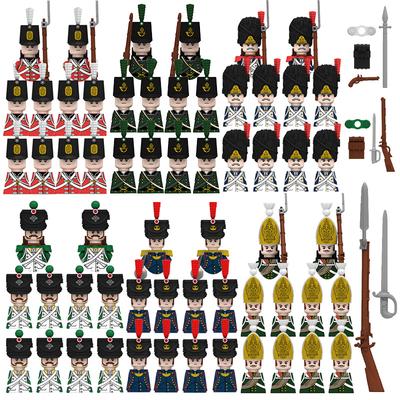 10 buc Figurine Militare Războaiele Napoleoniene Soldați Armată Armament Costum Particule Mici Piese de Construcție Jucării DIY pentru Copii Cadouri pentru Băieți