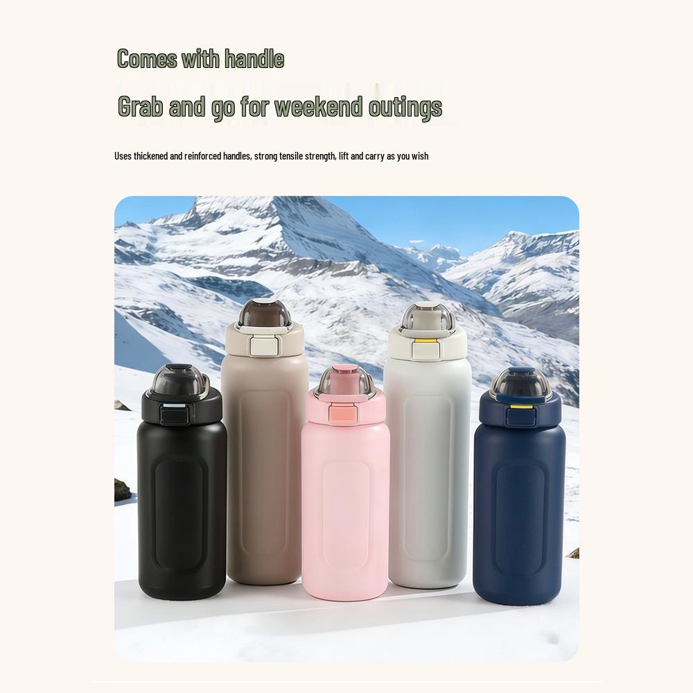 Large Capacity 304 Stainless Steel Vacuum Thermos Cup for Car & Outdoor Use