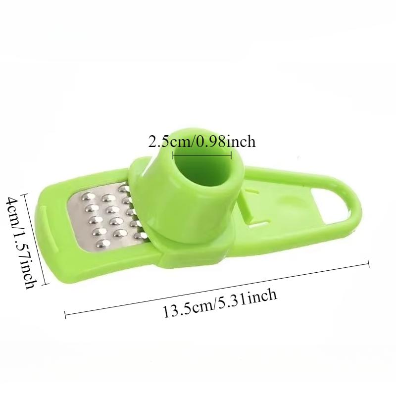 1 Stück Mini Knoblauchpastenbereiter Grün Ingwerreibe Knoblauchschneider Knoblauchpresse Küchenhelfer