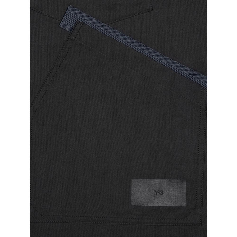 Y-3 Plain Button Long Sleeve Shirt Unisex shirts Black H63082