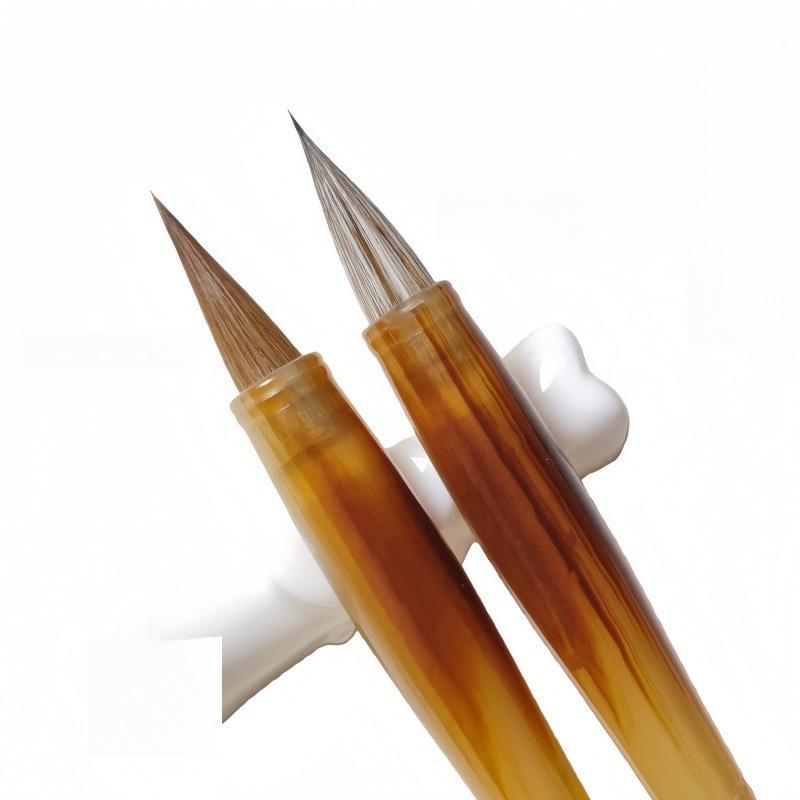 Small Case Pen Wolf Hair Snow Fox Hair Small Case Brush Study Four Treasures Small Case Calligraphy Brush