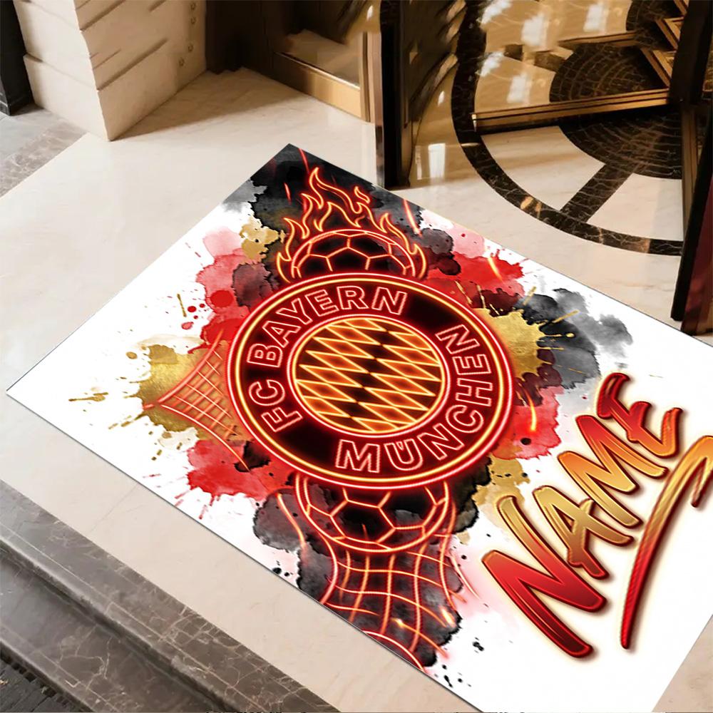 Bayern Munich Fan Artwork Carpet Suitable for Outdoor Foyer Living Rooms Game Room Antislip Carpet Office Home Decor