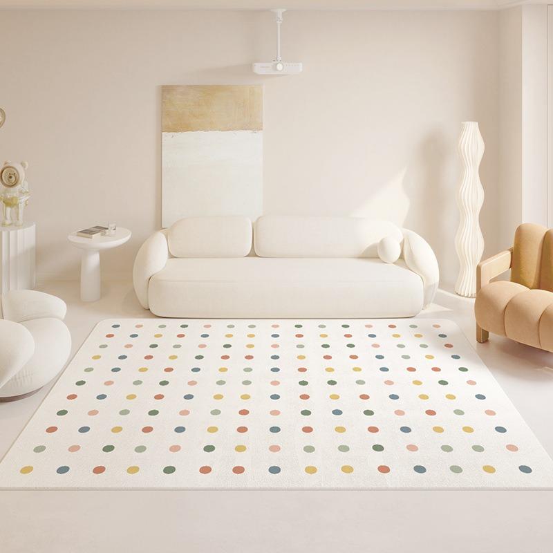 Colorful Carpet Kid Room Nordic Large Living Room Rug Soft Sofa Bedside Table Floor Mat Home Modern Bedroom Home Decorations