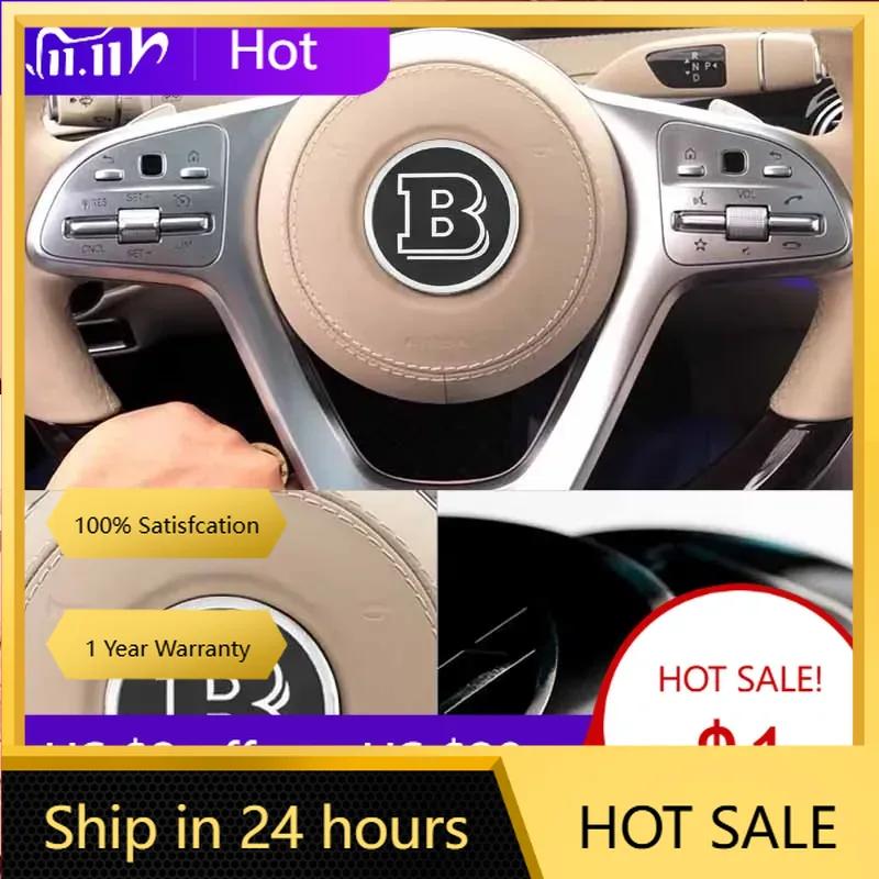 C200 E200 Dla Mercedes Benz 1 SZT 52/58/73mm Maybach BRABUS Godło Odznaka Kierownicy Naklejka Dekoracyjna Dla Mercedes benz GLA