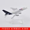 1/400 Scale 16cm A380 FEDEX EXPRESS Airline Airplane Model Planel Airplane Diecast Metal Planes