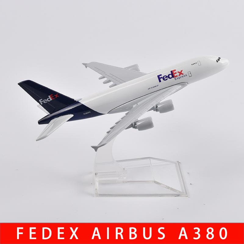 1/400 Scale 16cm A380 FEDEX EXPRESS Airline Airplane Model Planel Airplane Diecast Metal Planes