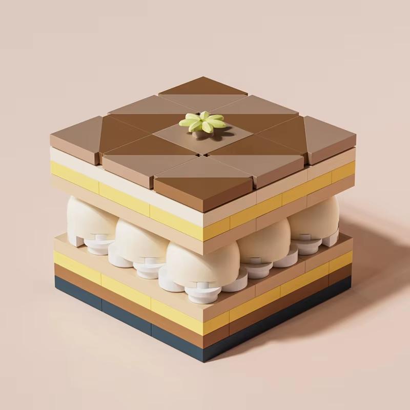 ToylinX 100+pcs Delicious Dessert Building Blocks Sets, Assorted Stem Building Sets for Halloween Gift for Children and Adults