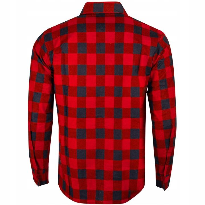 Koszula Flanelowa Casual W Krate Męska 100% Bawełna R. L
