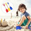 Lurrose Kids' Beach Shovel Set, 3-Piece Set with Wooden Handles, Sand and Gardening Tools, Perfect for Summer Beach Play and Snow Play (1 Each In