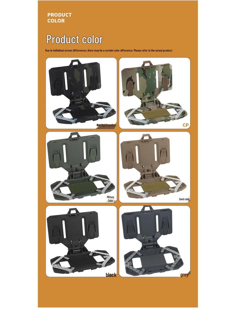 Nylon MOLLE Tactical Chest Rig Vest with Phone Holder & Folding Navigation Board