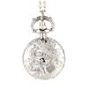 Fashionable Vintage Quartz Pocket Watch Alloy Hollow Out Flowers Chain Necklace Pendant Clock For Women Holiday Birthday Gifts