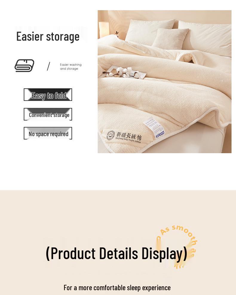 Xinjiang Cotton Wool Thick Quilt - Dormitory & Rental Room Duvet Insert for All Seasons
