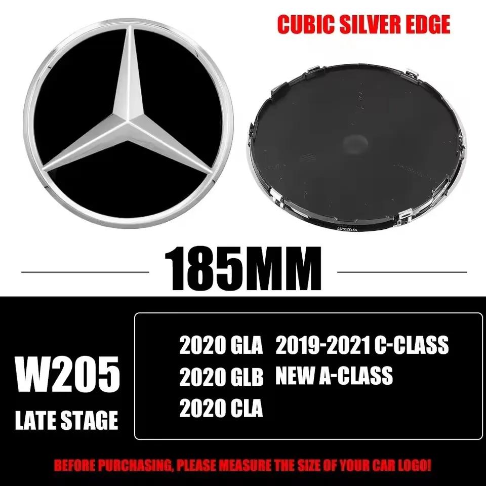 3D 185MM 205MM Para Mercedes-Benz Insignia Emblema Estrella Parrilla Delantera Accesorios para Automóviles Clase C/B/E W206 W253 W213 GLC GLE Clase V
