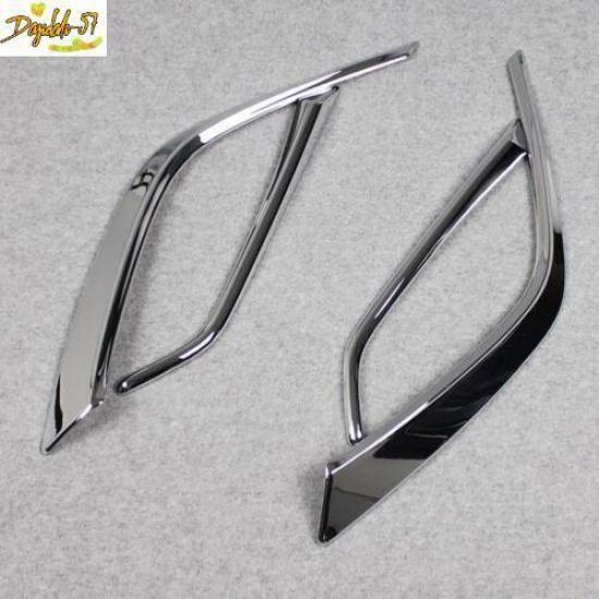 Fits For 2016- Mazda CX-3 CX3 Chrome Front Fog Light Lamp Cover Bezel Trim
