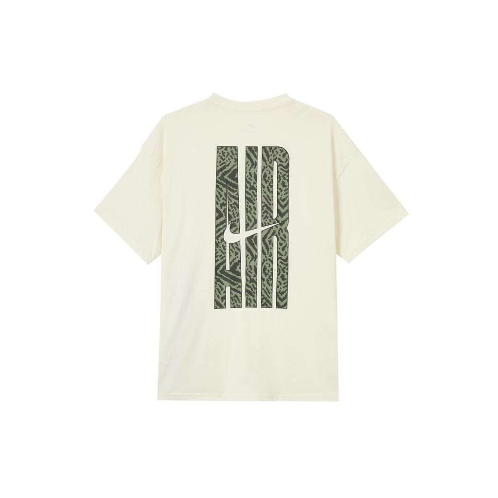 Nike Air T Shirts Men's Ecru Crew Neck Moderate HQ9249-133