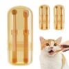 2pcs/set Soft Cat Toothbrush Bite Resistant Dog Teeth Teeth Cleaning Brush  Teeth Whitening