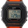 Casio STANDARD DIGITAL Casio Standard Digital W-218H-4B2 hodinky Pánské Dámské Levné Casio Levné Cena Černá Černá Oranžová